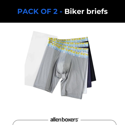 Biker briefs with front padding - Pack of 3